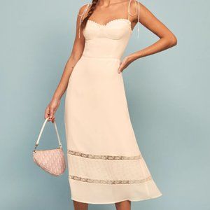 Reformation Ronan Ivory Dress